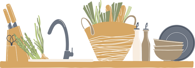 The Concrete Forager Kitchen Graphics